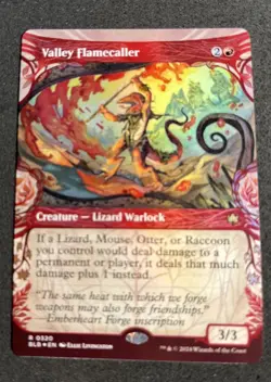 Valley Flamecaller (Showcase) Bloomburrow Foil - Image 1