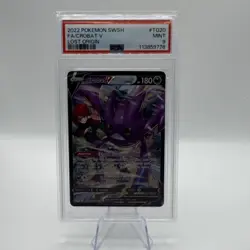 Pokemon TCG Crobat V Full Art Holo Lost Origin TG20 Basic 180 HP PSA 9 - Image 1