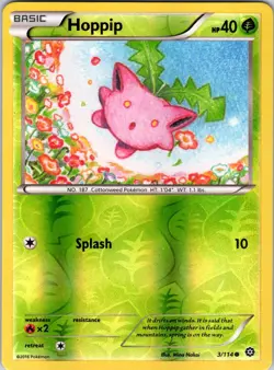 Hoppip 3/114 XY - Steam Siege Pokemon NM/LP Reverse Holo - Image 1