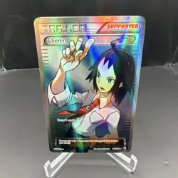 Pokemon Cheren Boundaries Crossed Ultra Rare Full Art Holo Trainer 148/149 - Image 1