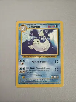 Pokemon TCG Dewgong 25/102 Base Set Uncommon Near Mint 1999 WoTC Free Shipping - Image 1