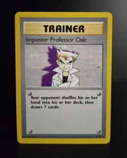 Pokemon TCG - IMPOSTER PROFESSOR OAK #73 - 4TH PRINT - BASE SET (1999/2000) - NM - Image 1