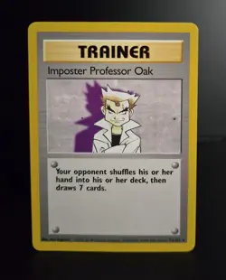 Pokemon TCG - IMPOSTER PROFESSOR OAK #73 - 4TH PRINT - BASE SET (1999/2000) - NM - Image 3