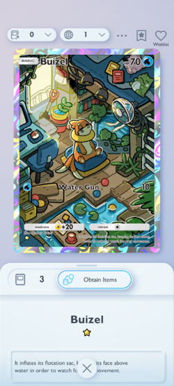 A2b Buizel (ENG) - Pokemon TCG Pocket trade 1 Star Cards (⭐) - Image 3