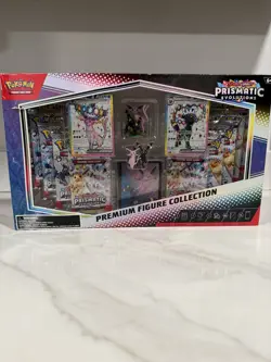 Pokemon TCG: Prismatic Evolutions Premium Figure Collection Sealed Box *Damage* - Image 1