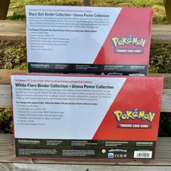 Pokemon Sam's Club Black Bolt & White Flare Binder + 2 Unova Poster Collection - Image 2