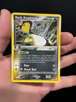 Pokemon Dark Ampharos Holo Team Rocket Returns 2/109 - Image 1
