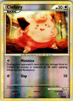 Clefairy 54/95 Call of Legends Pokemon MP Reverse Holo - Image 1
