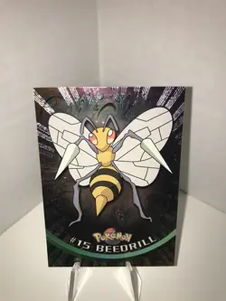 Topps Pokemon - #15 Beedrill Texture Foil 2000's TV/Animation Series - Image 1