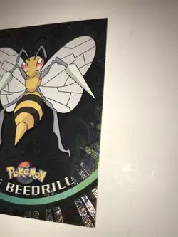 Topps Pokemon - #15 Beedrill Texture Foil 2000's TV/Animation Series - Image 3