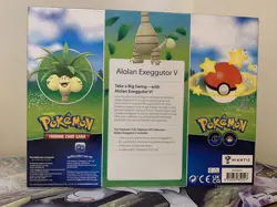 Pokemon Go Alolan Exeggutor V Collection Box 4 Boosters Promo New And Sealed - Image 2