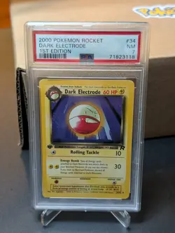 PSA 7 2000 Pokemon Rocket 1st Edition Dark Electrode #34 - Image 1