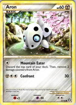 Aron 56/102 Triumphant Pokemon TCG LP Normal - Image 1