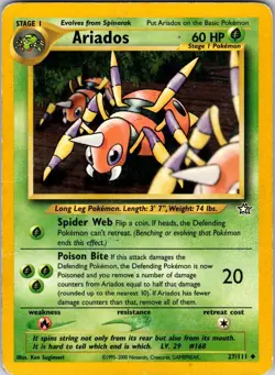 Ariados 027/111 Neo Genesis Pokemon TCG MP Unlimited - Image 1