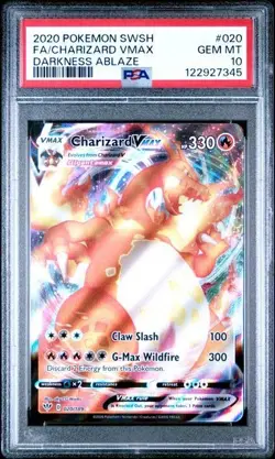 PSA 10 Charizard VMAX 020/189 Swsh #020 Darkness Ablaze Pokemon - Image 1