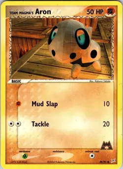 Team Magma's Aron - 58/95 Team Magma vs Team Aqua Pokemon TCG LP Normal - Image 1