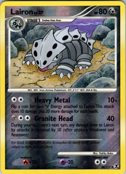 Lairon 44/111 Rising Rivals Pokemon LP Reverse Holo - Image 1