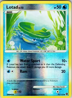 Lotad 92/132 Secret Wonders Pokemon MP Reverse Holo - Image 1