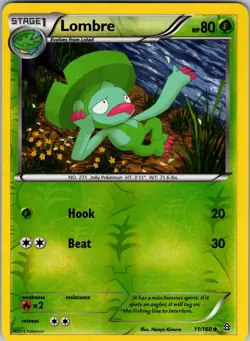 Lombre 11/160 XY - Primal Clash Pokemon TCG LP-NM - Image 1