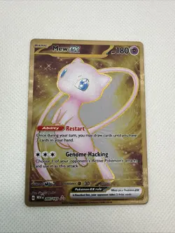NM-Mint Mew ex - 205/165 - (Gold Metal) Pokemon Scarlet and Violet 151 - Image 1