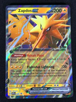 Pokemon Zapdos Ex 049 Ultra Rare Holo (NM) - Image 1