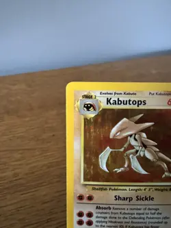 Pokemon TCG - Kabutops || Holo || 9/62 || Fossil Rare || 1999 || Lightly Played - Image 3