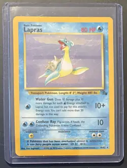 POKEMON LAPRAS 10/62 FOSSIL SET RARE HOLO 1999 EXCELLENT CONDITION - Image 3