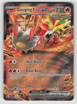 Gouging Fire ex Pokemon Scarlet & Violet SVP 144 Holo Black Star Promo NM - Image 1