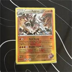 Team Magma's Aggron 14/34 Double Crisis Holo Rare Stage 2 140 HP Pokemon Company - Image 1