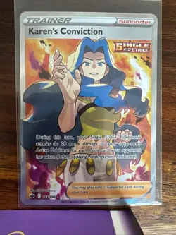 Karen's Conviction 193/198 Ultra Rare Chilling Reign Pokemon Holo Near Mint - Image 1