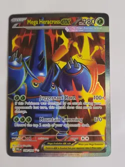 Pokemon Mega Heracross ex Full Art Ultra Rare 108/094 - Phantasmal Flames - NM - Image 1