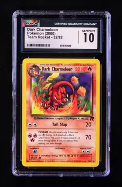 Dark Charmeleon 32/82 Team Rocket Set Pokemon 2000, CGC 10 - Image 1