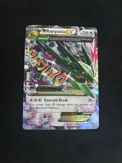 M Rayquaza EX 76/108 Roaring Skies Holo Pokemon TCG - MP - Image 1