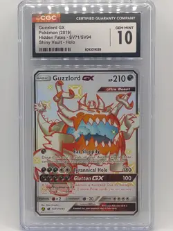 Pokemon 2019 Hidden Fates Guzzlord GX SV71/SV94 Shiny Vault CGC 10 Gem Mint - Image 1