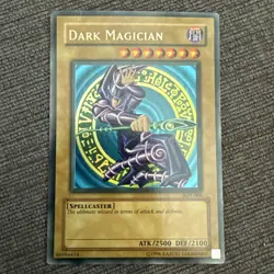 Dark Magician Yugioh Holo Moderately Played - Image 1