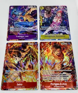 One Piece 4 card Lot. Cards from illustration box vol. 4 & vol. 5 - Image 1