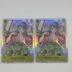 One Piece CCG Kouzuki Hiyori OP06-106 SR - Wings Of The Captain English x2 - Image 1