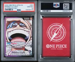 2024 ONE PIECE OP09-EMPERORS IN THE NEW WORLD ALT ART MONKEY D. LUFFY PSA 10 - Image 3