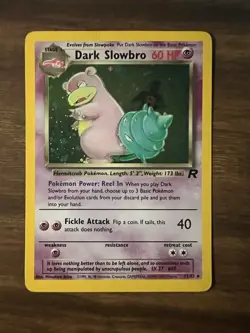 2000 Pokemon TCG - Dark Slowbro Team Rocket 12/82 - Unlimited Holo Rare - Image 1