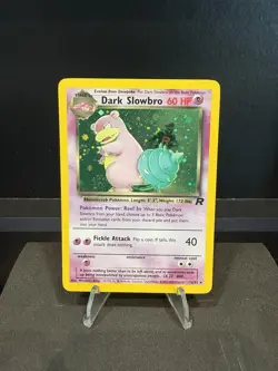 Pokemon TCG Dark Slowbro Team Rocket 12 Holo Unlimited Holo Rare SWIRL - Image 1