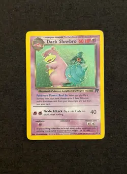 Pokemon TCG Dark Slowbro 12/82 Team Rocket Holo Rare Unlimited WOTC Vintage - Image 1