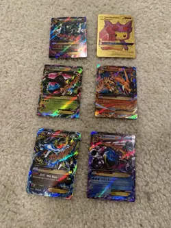 Pokemon TCG Holo Lot 6 Cards M Rayquaza EX, Pikachu Cosplay, Charizard - Image 1