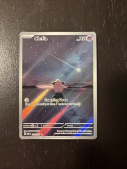Cleffa - 202/197 - Pokemon Obsidian Flames Illustration Rare Card NM - Image 1
