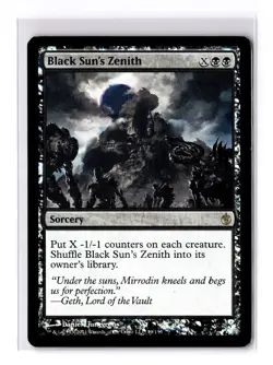 MTG - Black Sun's Zenith 39/155 Mirrodin Besieged Foil - MP - Image 1