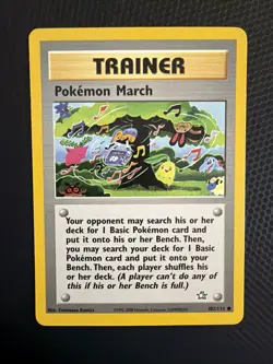 Pokemon Card - Neo Genesis 102/111 - POKEMON MARCH (common) - NM - Image 1