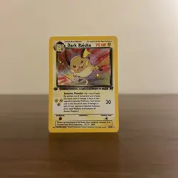Pokemon Dark Raichu First Edition Holo TCG Card 83/82 LP - Image 1