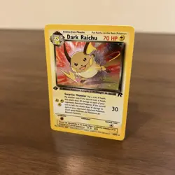 Pokemon Dark Raichu First Edition Holo TCG Card 83/82 LP - Image 4