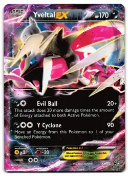 Yveltal EX XY150 - XY Black Star Promos Promo Pokemon TCG - DMG Card - Image 1