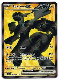 Zekrom ex 158/086 - Black Bolt Ultra Rare Pokemon TCG - NM Card - Image 1