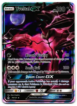 Yveltal GX 79/131 - Forbidden Light Rare GX Pokemon TCG Holo - M/LP Card - Image 1